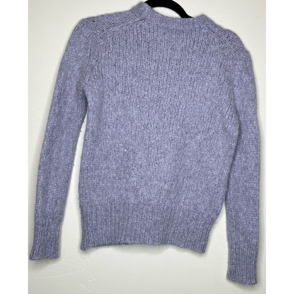 Skull Cashmere Madonna Skull Alpaca Wool Blend Sweater Black Lilac Gray Size XS - Picture 5 of 7